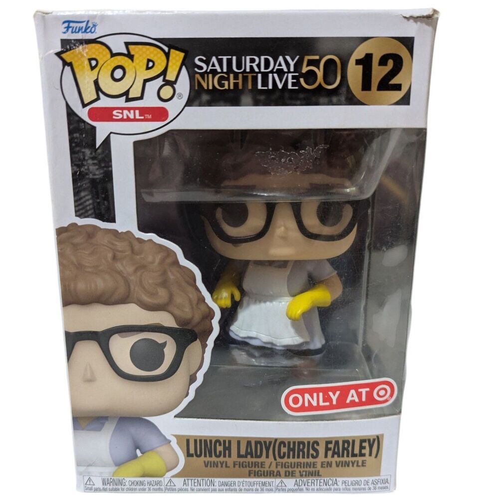 Funko Pop! Lunch Lady (Chris Farley) #12 Target Exclusive Saturday Night Live